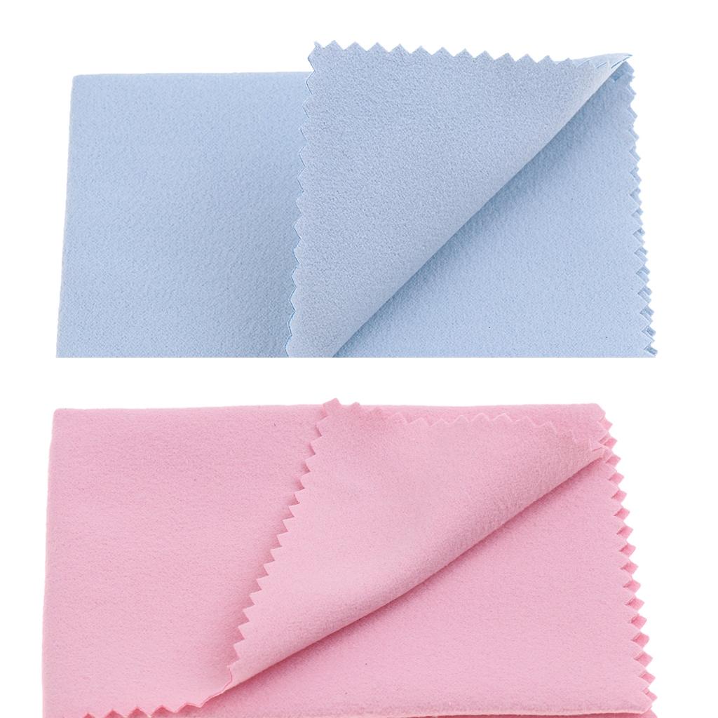 2pcs Microfibre Cleaning Polishing Cloth for Guitar Violin Erhu Piano Lute