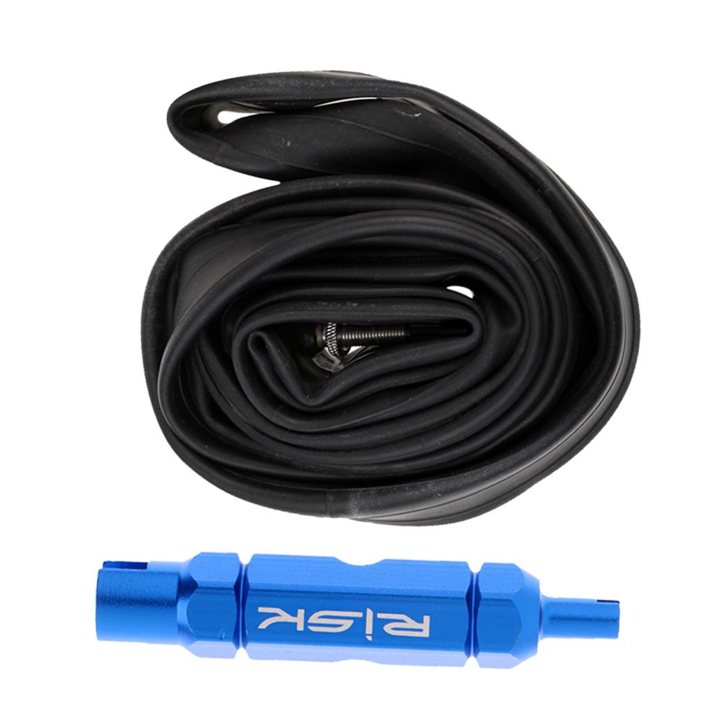 Bicycle Inner Tube 700 x 28/32C FV Valve Inner Tire & Valve Core Remover