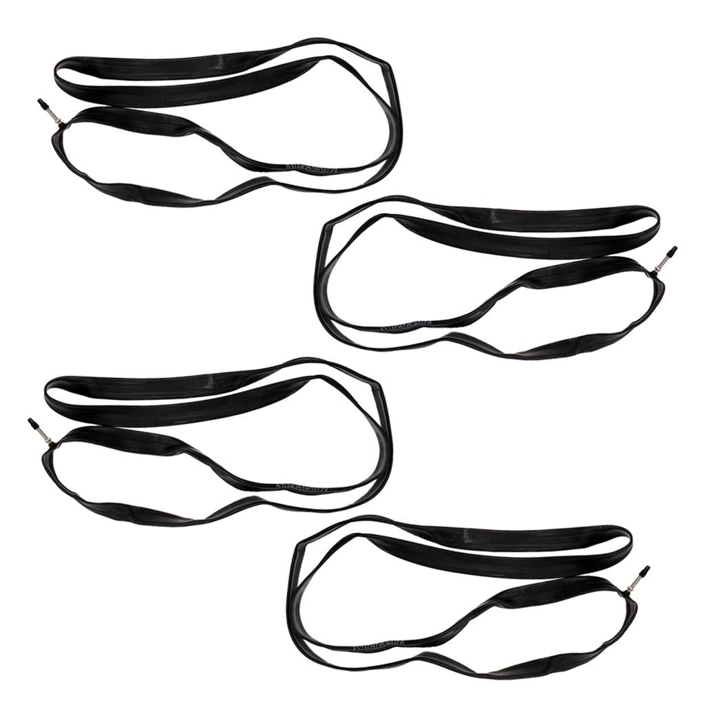 4pcs Bike Inner Tube 700 x 28/32C Presta Valve Inner Tire Rubber Replacement