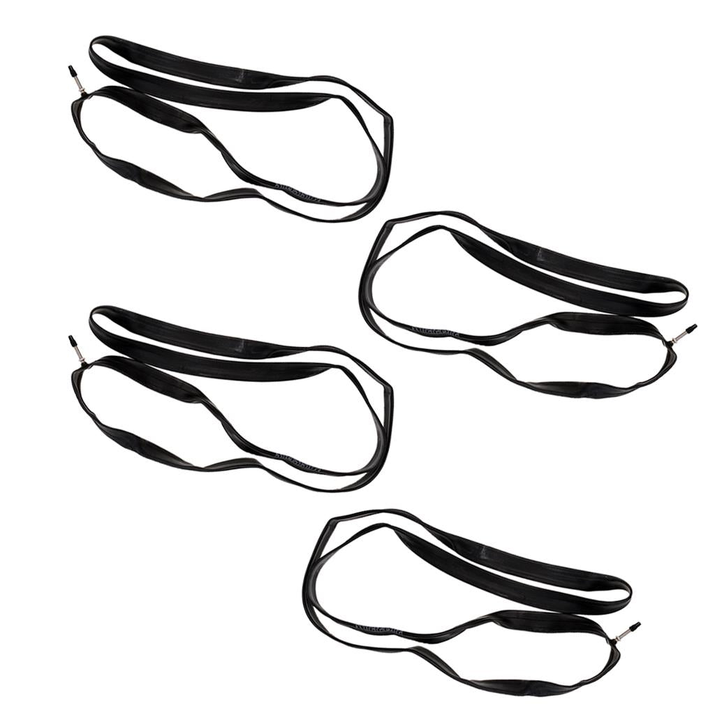 4pcs Bike Inner Tube 700 x 28/32C Presta Valve Inner Tire Rubber Replacement
