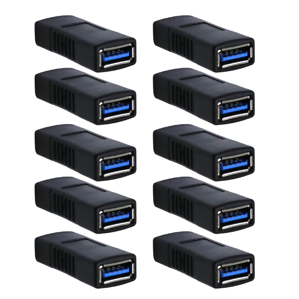 10x USB 3.0 Type A Female to Female Adapter Coupler Changer Connector