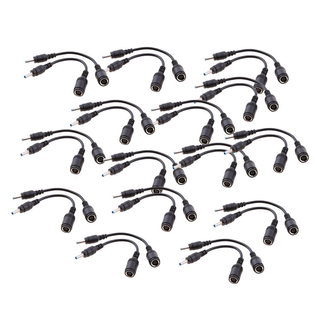 30 Pieces for HP DC Power Cable 7.4x5.0mm Female to 4.5x3.0mm Male