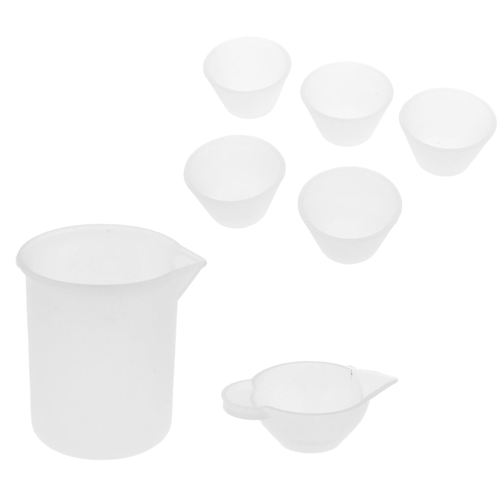 7 Pieces Epoxy Resin Measuring Mixing Cup Set DIY Jewelry Resin Glue Tools