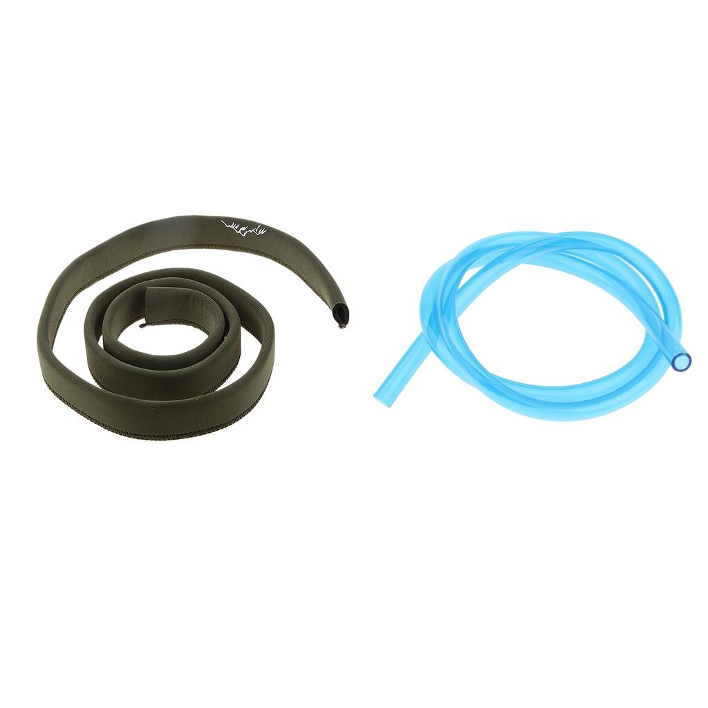 2pcs 100cm Replacement Hydration Backpack Drink Tube with Pipe Sleeve Cover