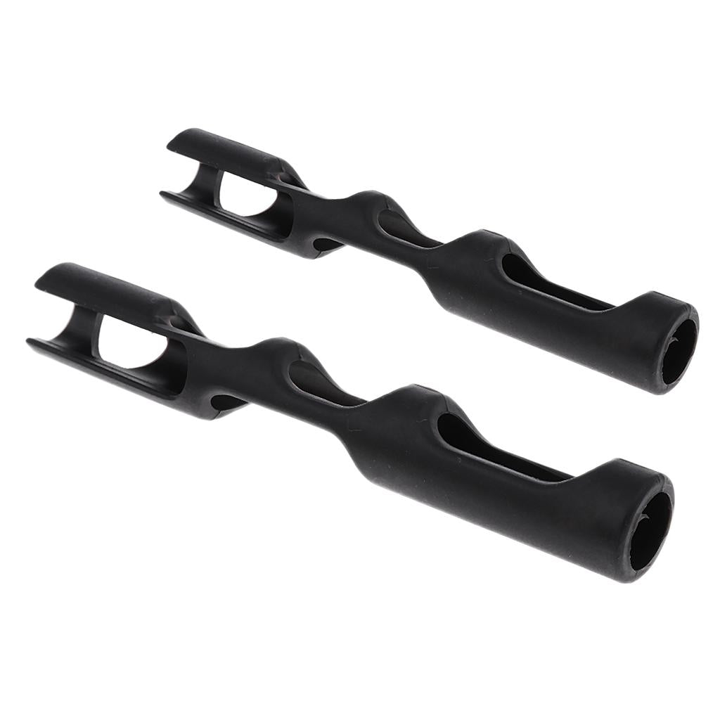 2 Pcs of Set Violin Bow Holder Hold Buddy for Violin Accessories 9.4cm+7.8cm