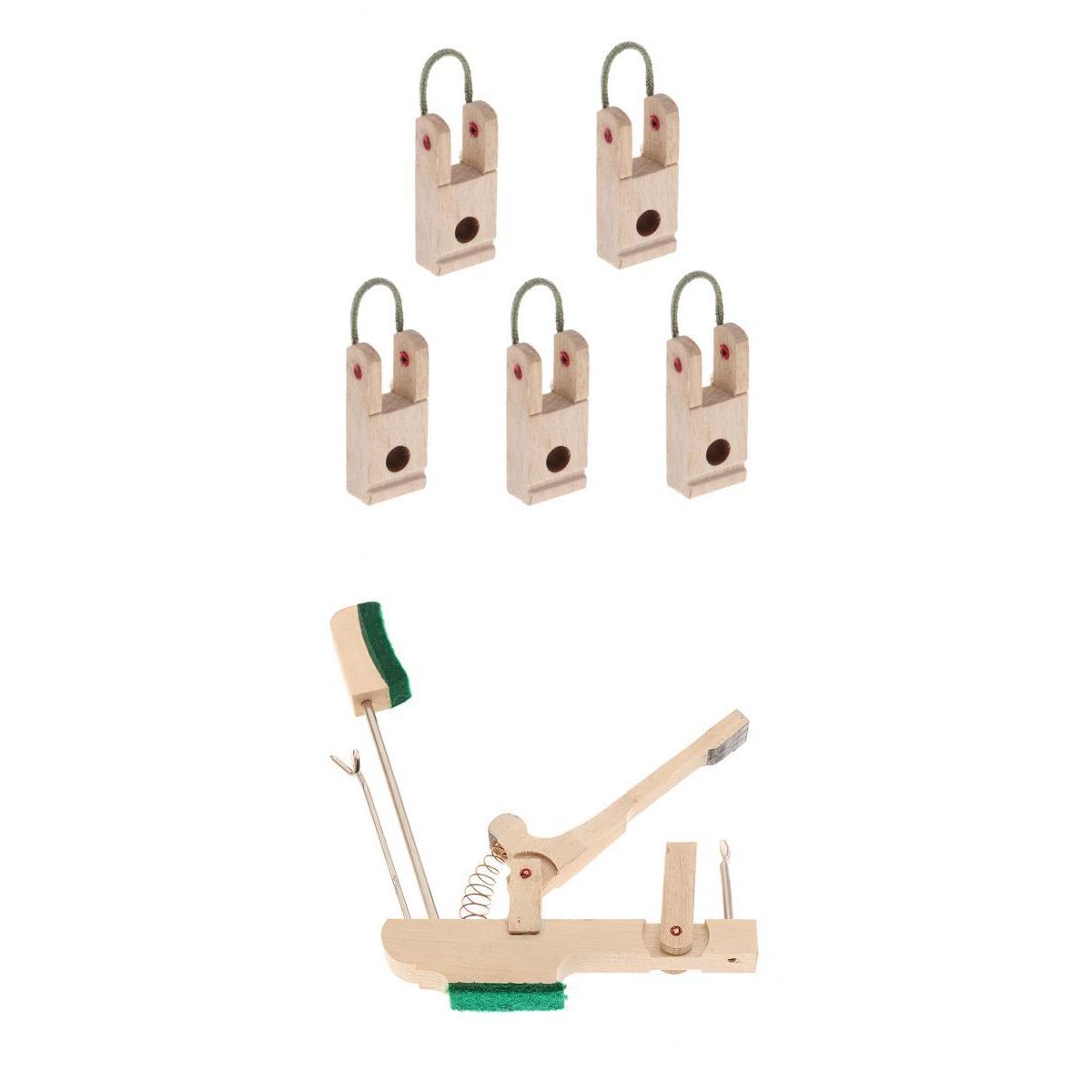 5 Pcs Piano Hammer Butt Flanges + Piano Butt Whippen for Vertical Piano