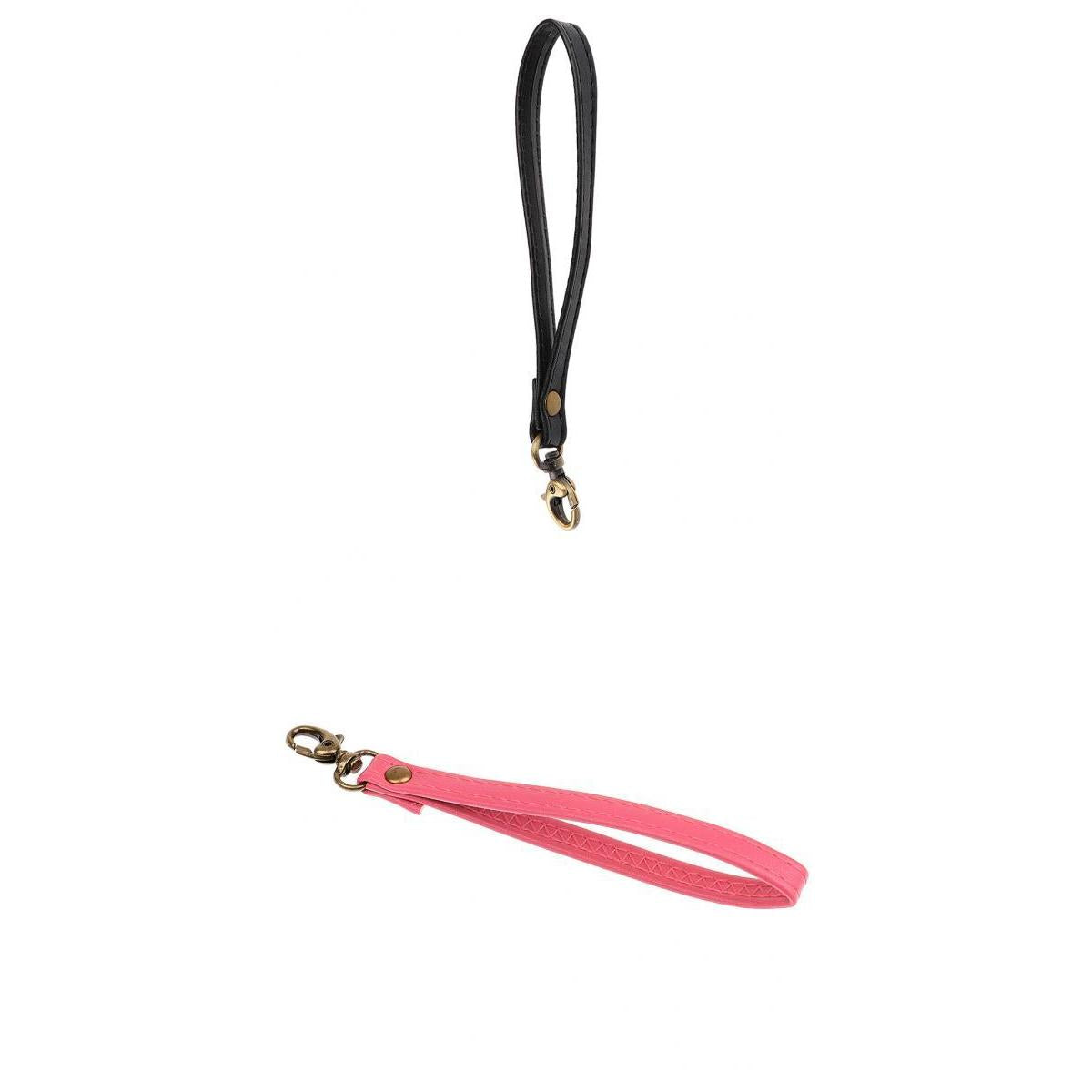 2PCS Durable Leather Replacement Wrist Strap for Clutch, Wristlet, Purse
