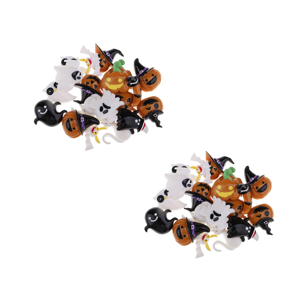 40 Pieces HALLOWEEN Resin Flatback Cabochons Embellishments DIY Phone Craft