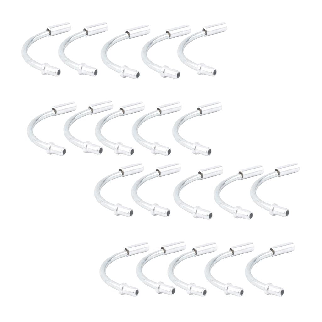 20pcs Bike Bicycle V Brake Cable Noodle Brakes Pipe Hose Guide 110 Degree