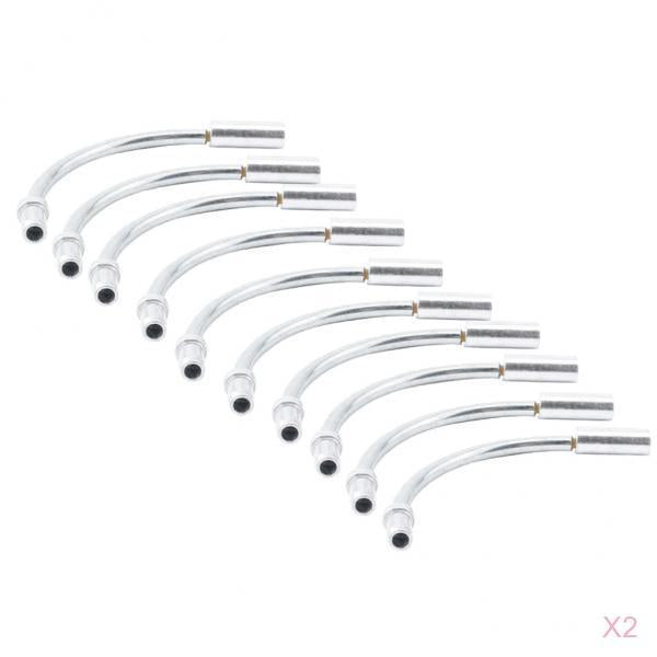 20pcs Bike Bicycle V Brake Cable Noodle Brakes Pipe Hose Guide 110 Degree
