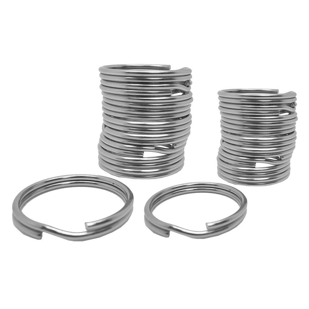 20 Pieces Scuba Diving 316 Stainless Steel Split Ring for Gear Attachment