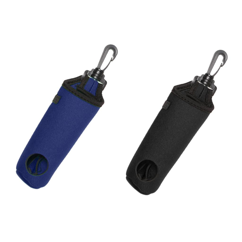 2Pcs Small Golf Ball Bag Golf Tees Holder Pouch Case with Swivel Belt Clip