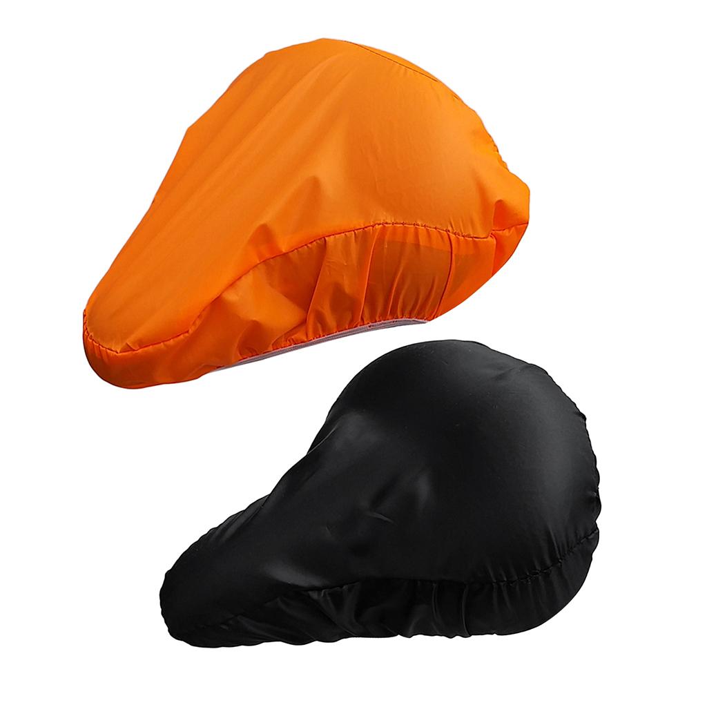 2Pcs Waterproof Bike Seat Rain Dust Cover Bicycle Saddle Protective Cover