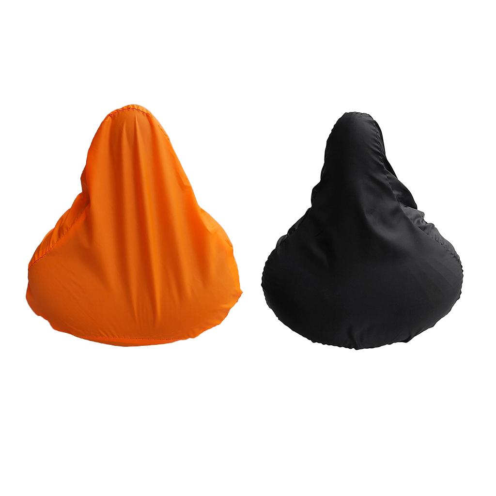 2Pcs Waterproof Bike Seat Rain Dust Cover Bicycle Saddle Protective Cover