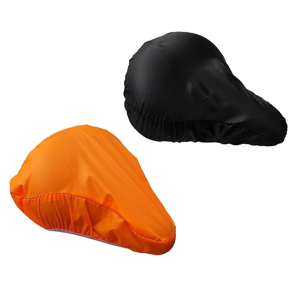 2Pcs Waterproof Bike Seat Rain Dust Cover Bicycle Saddle Protective Cover