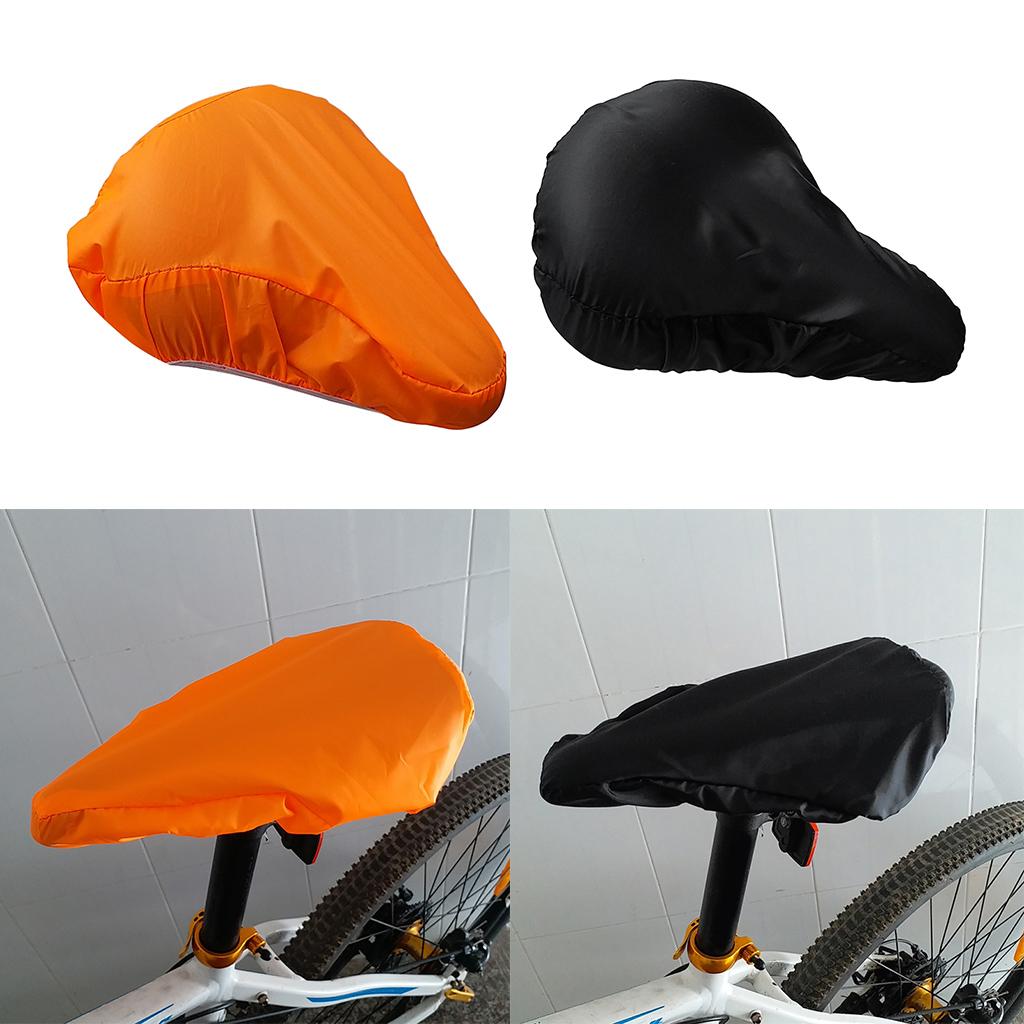 2Pcs Waterproof Bike Seat Rain Dust Cover Bicycle Saddle Protective Cover