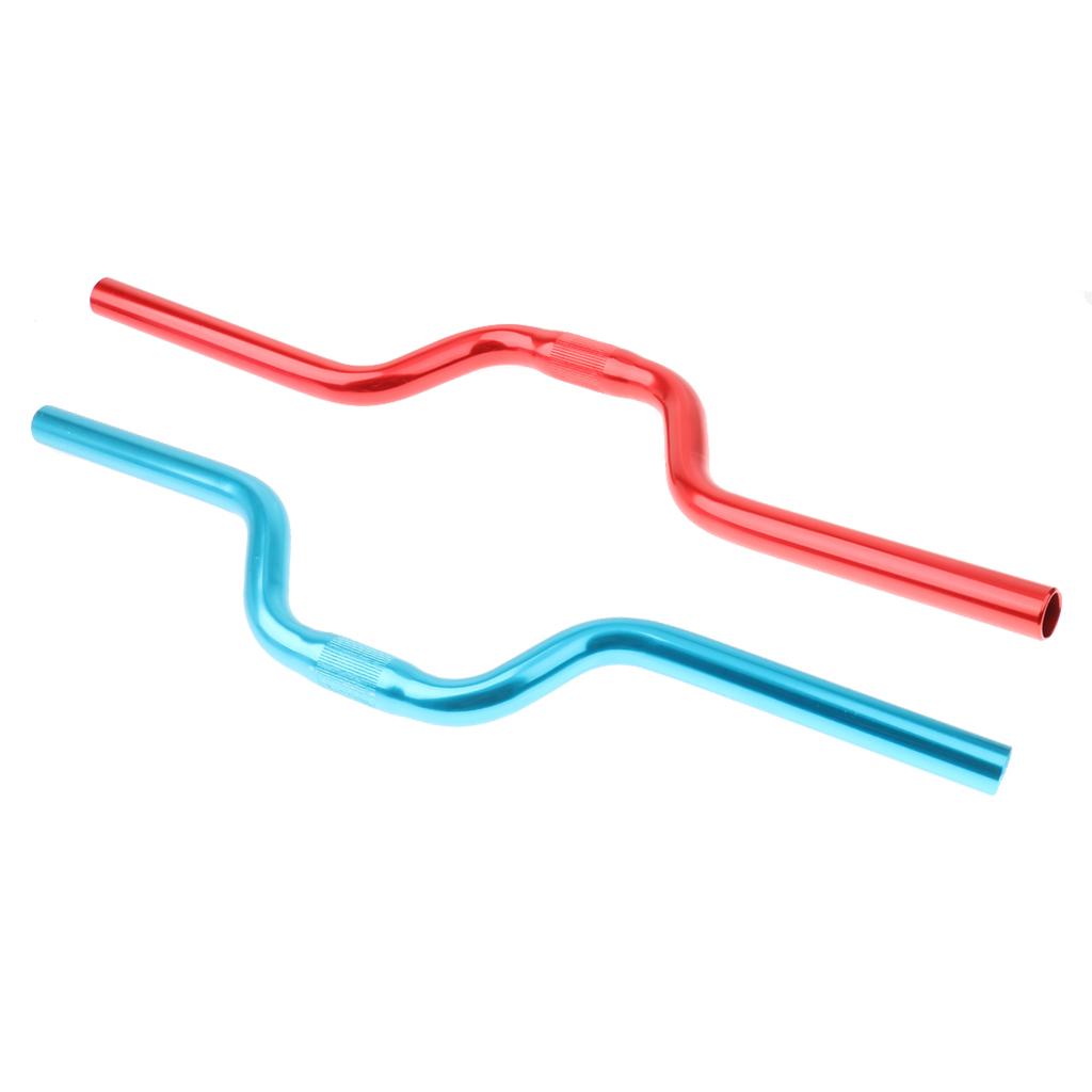 2Pcs MTB Mountain Bike Bicycle Extra Long Handlebar 25.4mm 520mm Riser Bar