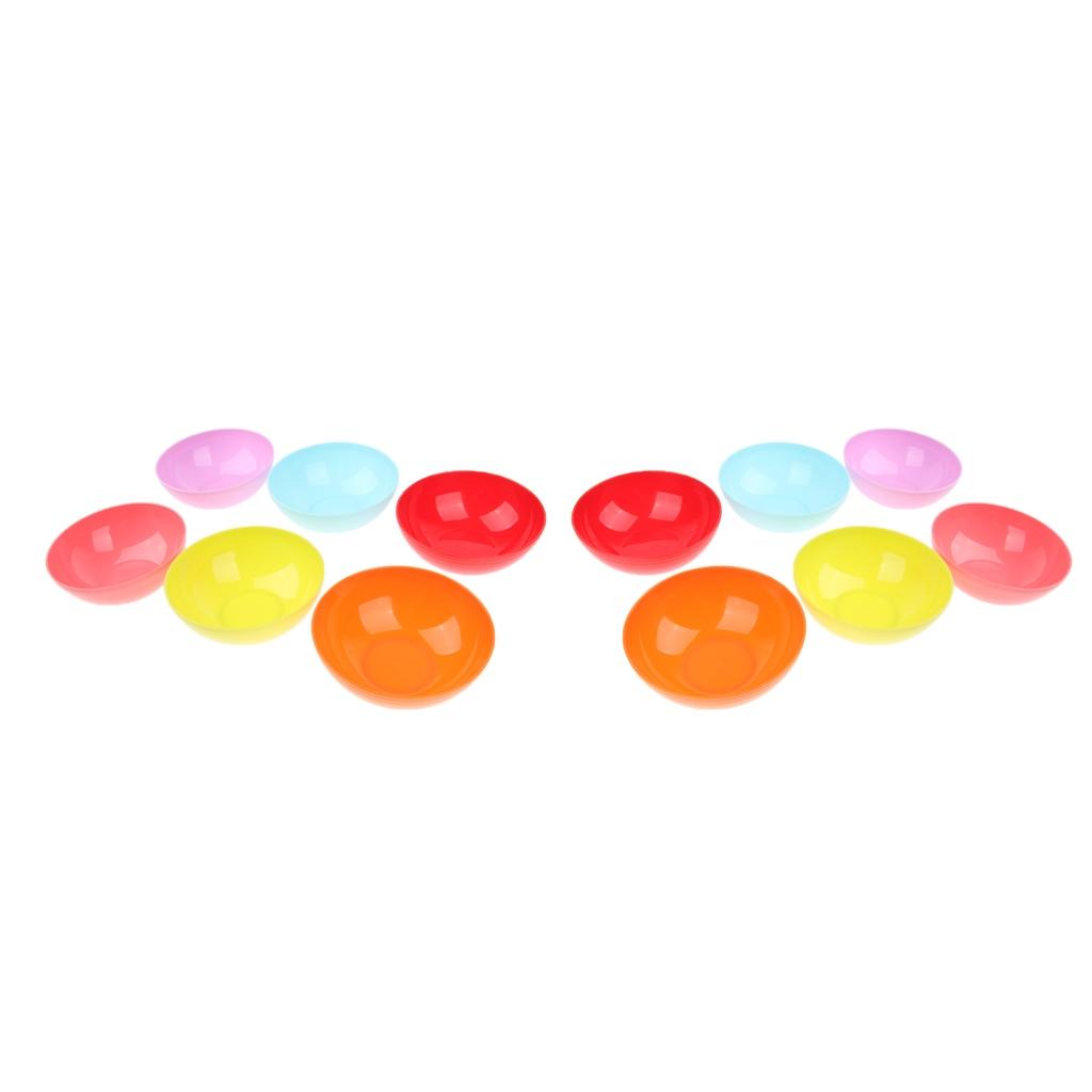 12 Pieces Plastic Camping Bowls Outdoor Lunch Dinner Fruits Snacks Container