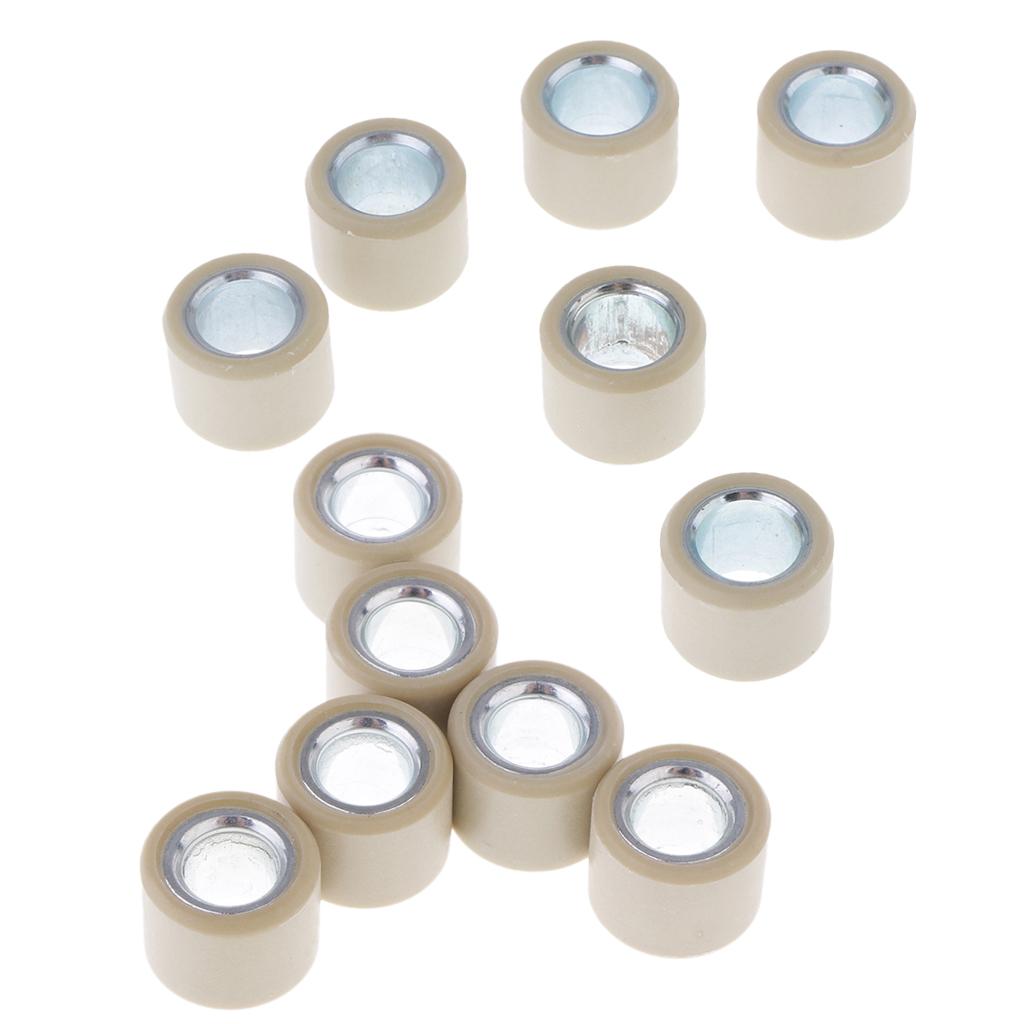 12pcs 13mm Variator Roller Weight 6.5g 8.5g for GY6 50cc 80cc Engine Scooter