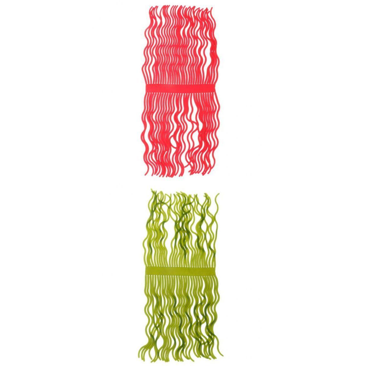 2 Bunch Fly Tying Worm Body Material Squirmy Wormy Bodies 120 Legs Green Red