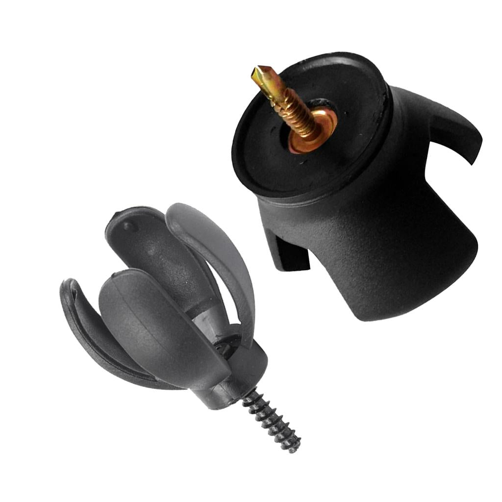 2pcs Attachable Golf Claw Ball Pickup Pick Up Tool for Putter Grip Black