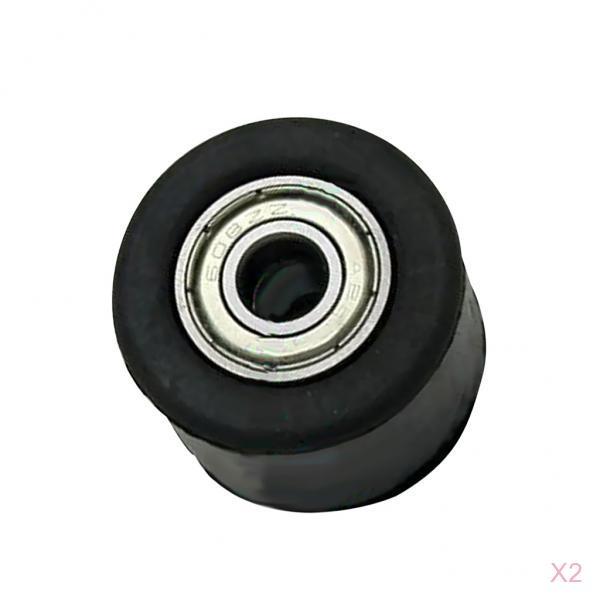 2 Pieces Chain Roller Tensioner Pulley Wheel Guide for CRF YZF RMZ KLX
