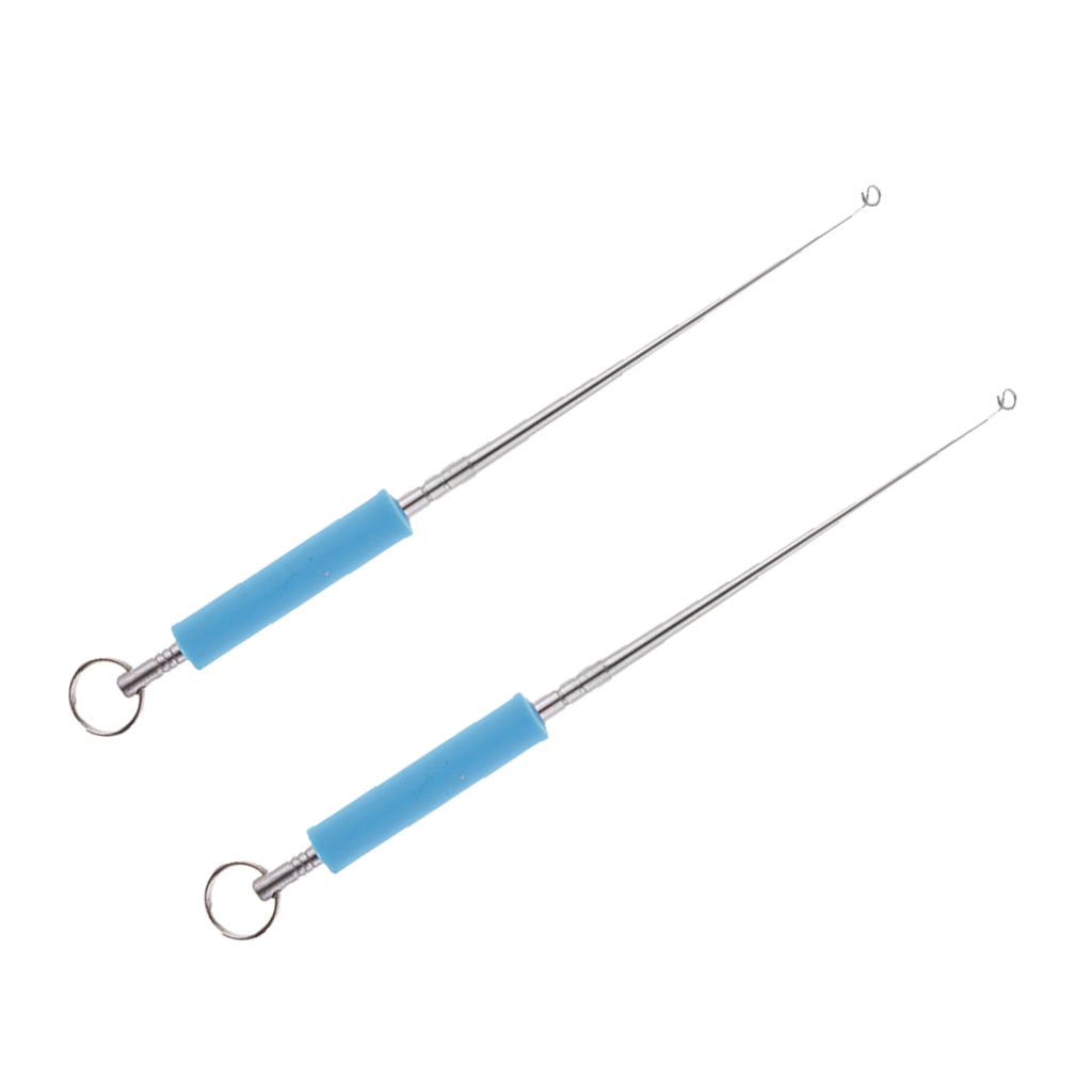 2pcs Stainless Steel Fishing Hook Remover Fish Hook Extractor Detacher 13cm