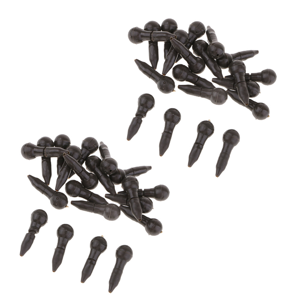 40 Set Fishing Quick Change Beads Hair Rigs Hook Links Carp Accessories 18mm