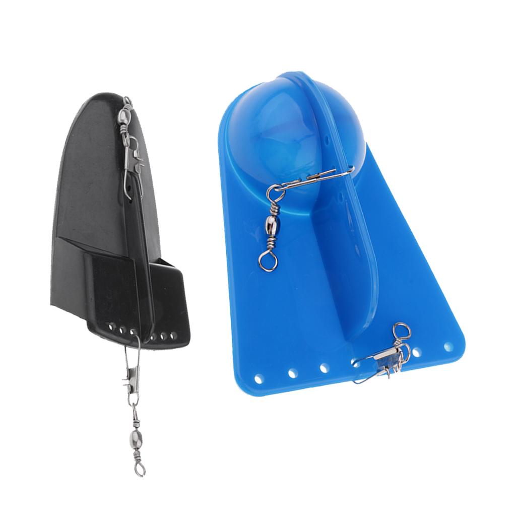 2pcs Sea Fishing Trolling Diving Board Planer Diver Board Adjustable Weight