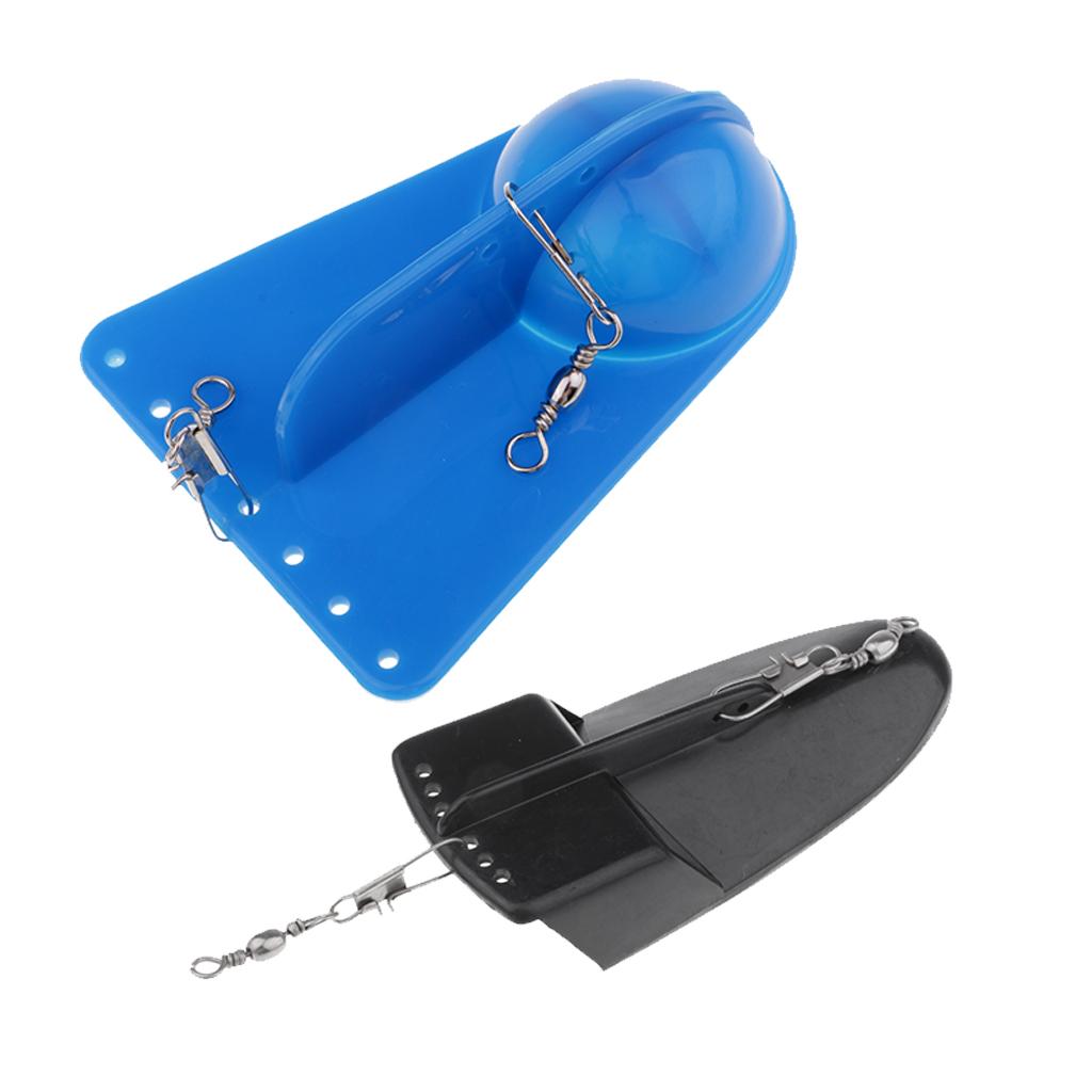 2pcs Sea Fishing Trolling Diving Board Planer Diver Board Adjustable Weight