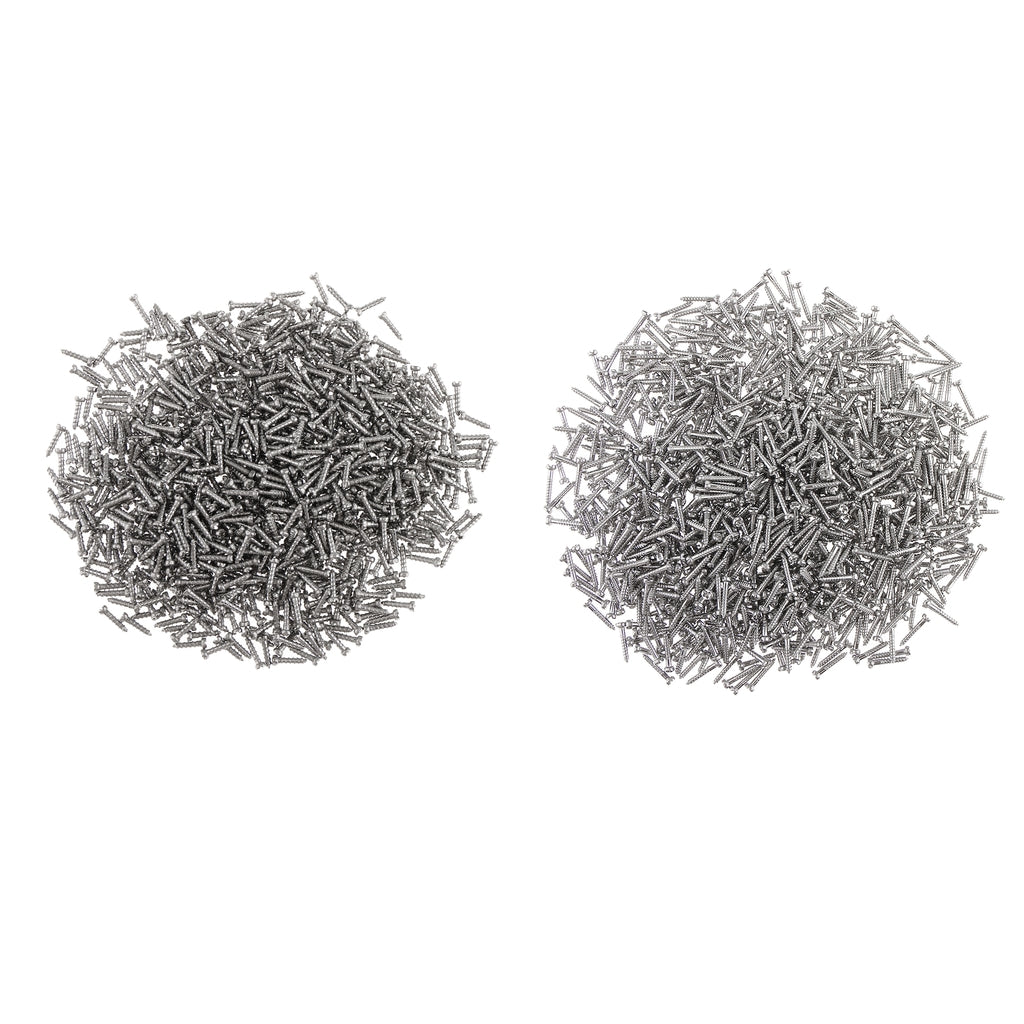 2000x Self Tapping Screw Eyeglass Watch Repair Kits 2x1.4x8mm&2.0x1.4x6.0mm