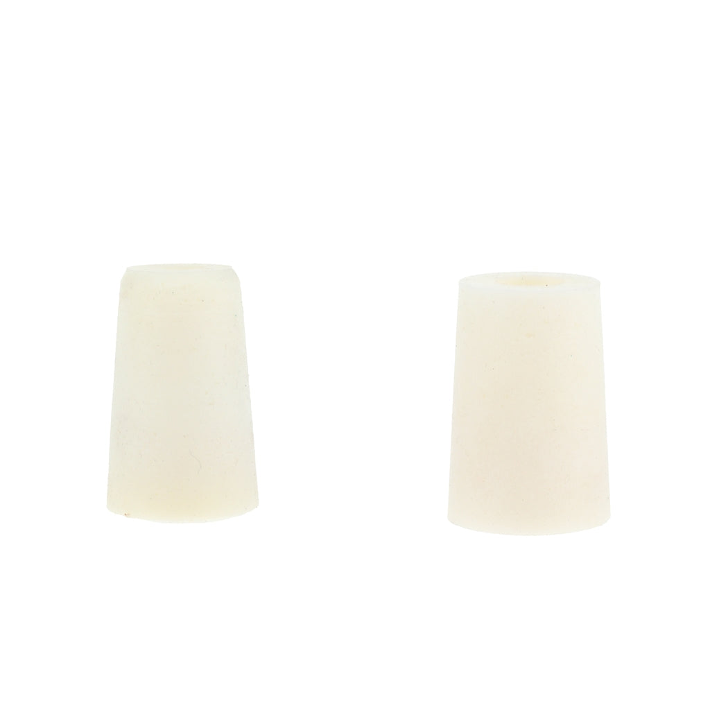 2 Pieces Lab Solid Tapered Silicone Plug Stopper Bung for Test Tube Bottle