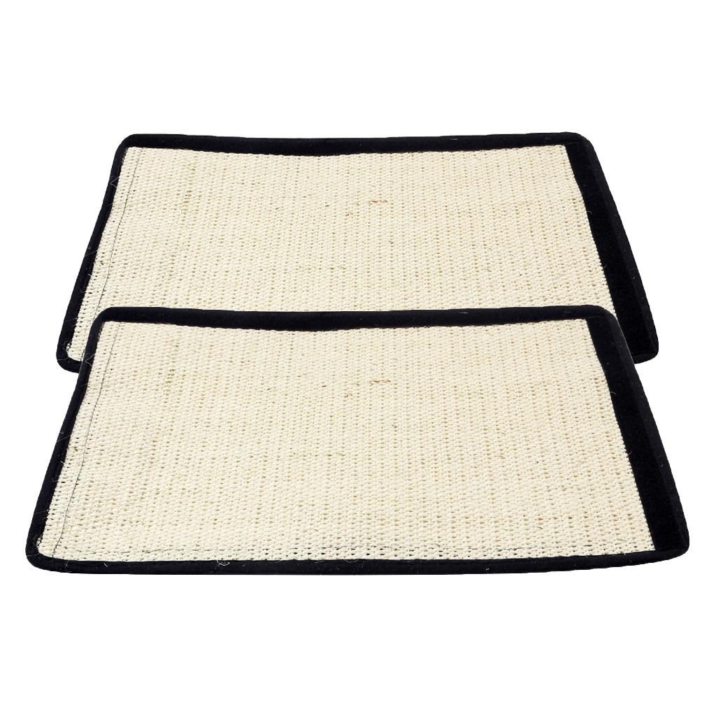 2 Pcs Sisal Kitten Scratching Pad Cat Toy Training Board Mat Home Protection
