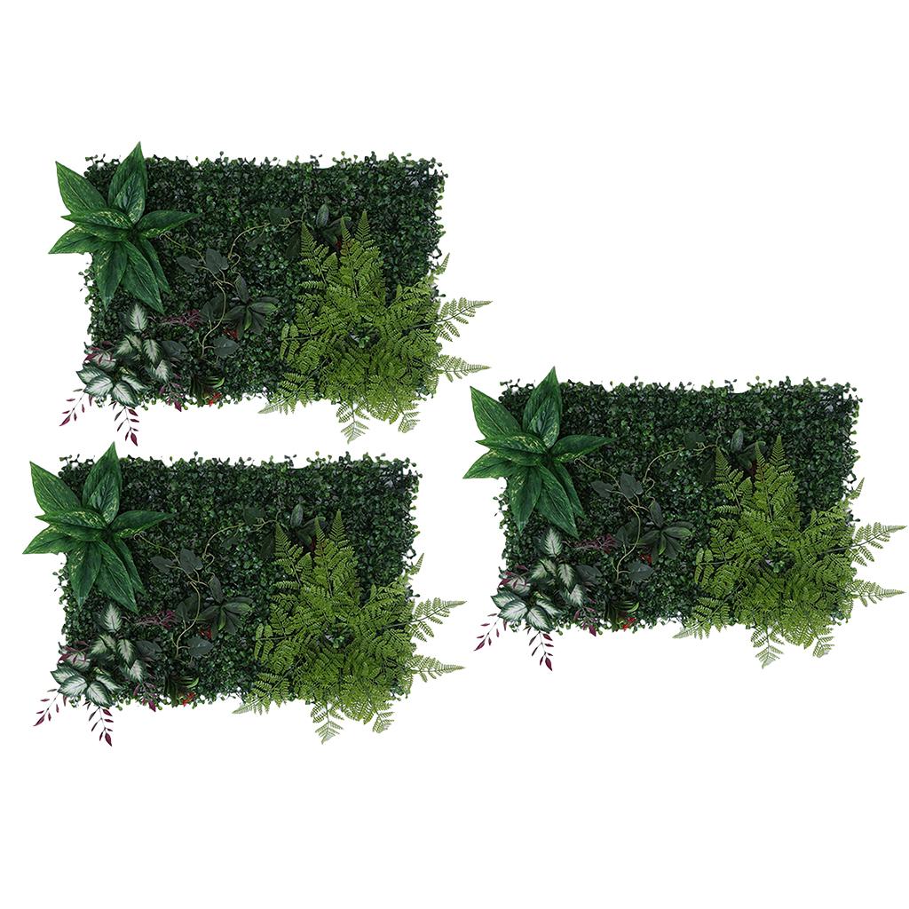 3 Artificial Plants Lawn Wall Wedding Venue Foliage Pillar Main Road Decor