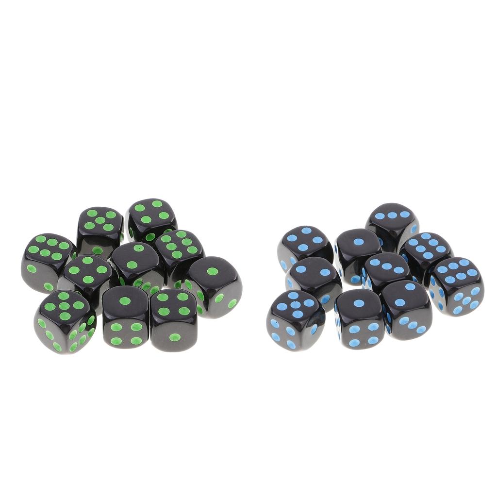 20 Pieces D6 Dice Set for Dungeons and Dragons RPG Board Game Accessories