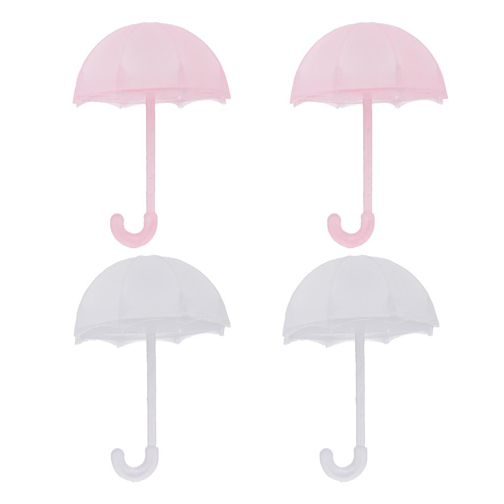 24pcs Umbrella Small Candy Gift Boxes Chocolate Boxes Party Favor Pink+White