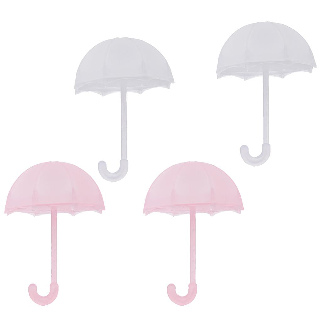24pcs Umbrella Small Candy Gift Boxes Chocolate Boxes Party Favor Pink+White