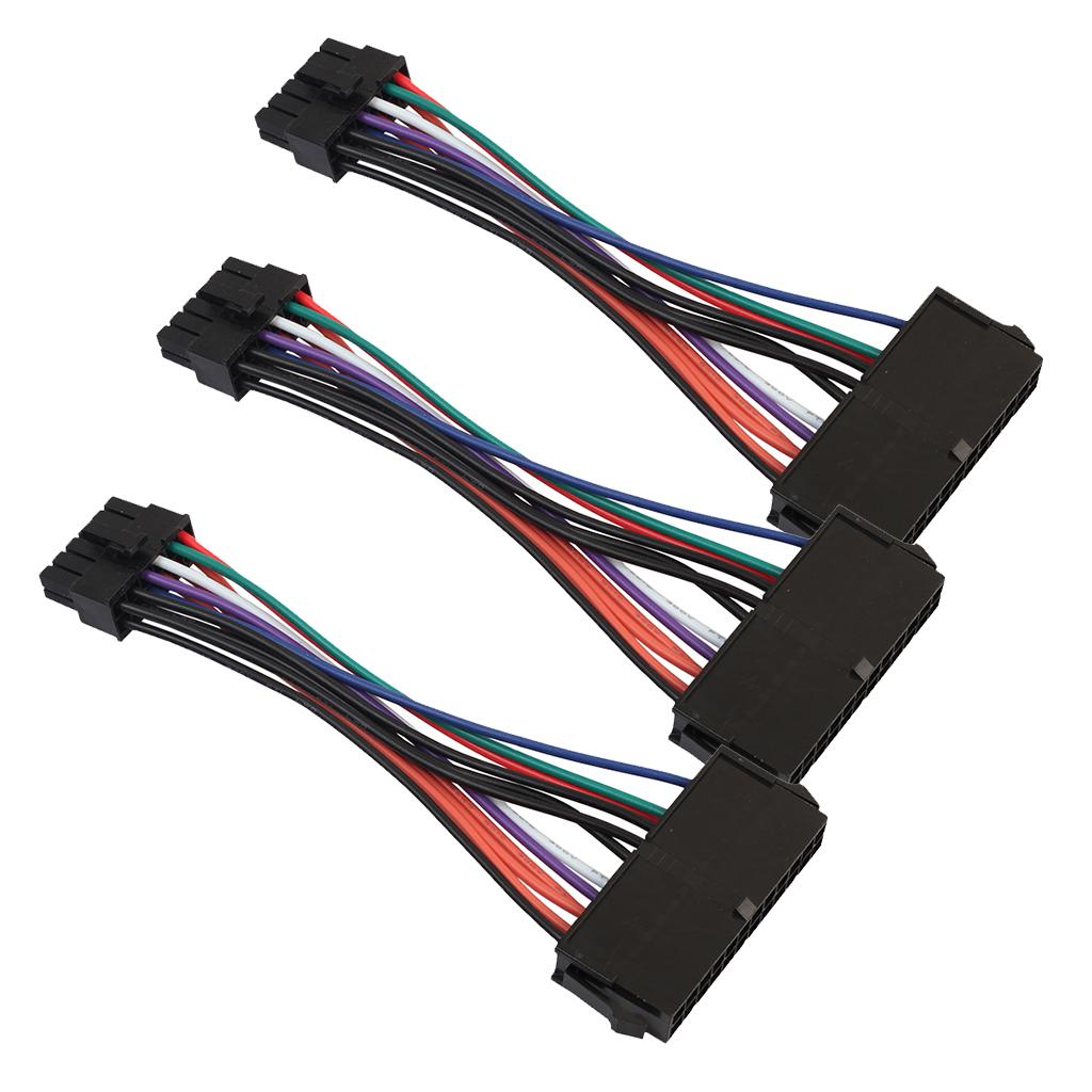 3Pcs ATX 24 Pin Female to 12 Pin Male Converter Power Supply Cable for Acer
