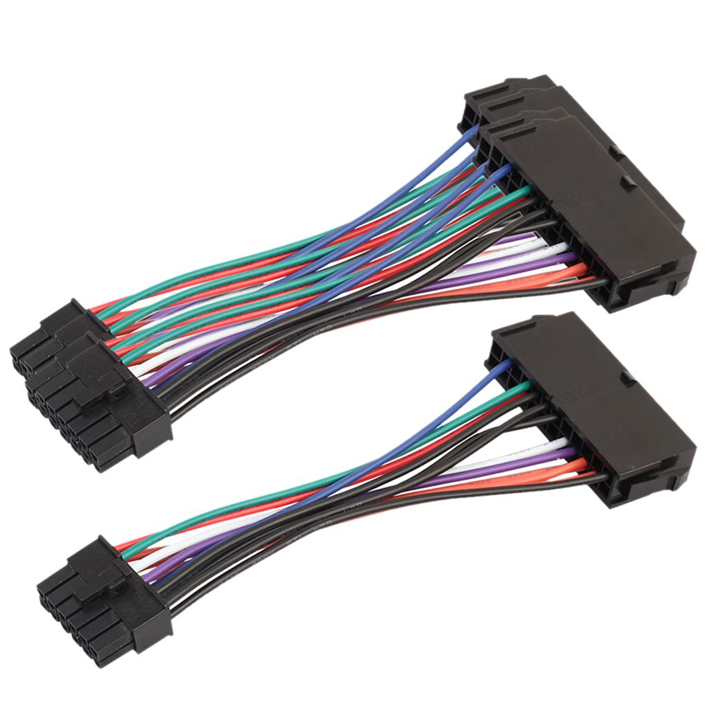 5Pcs ATX 24 Pin Female to 12 Pin Male Converter Power Supply Cable for Acer