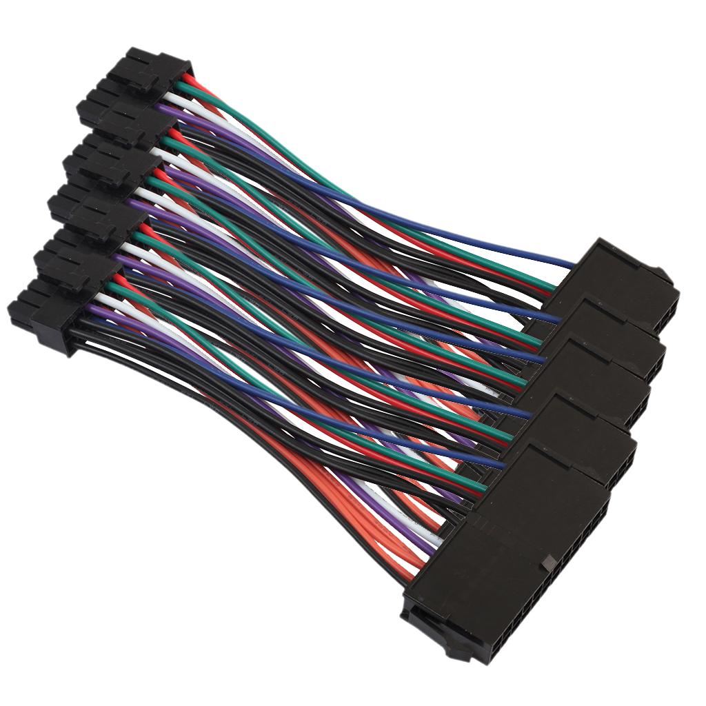 5Pcs ATX 24 Pin Female to 12 Pin Male Converter Power Supply Cable for Acer