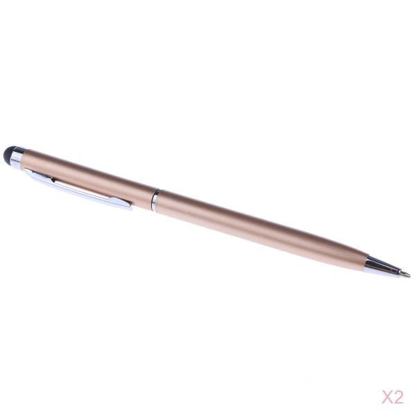 2x Capacitive Pen Touch Screen Stylus Pencil for Pad Phone Laptop gold