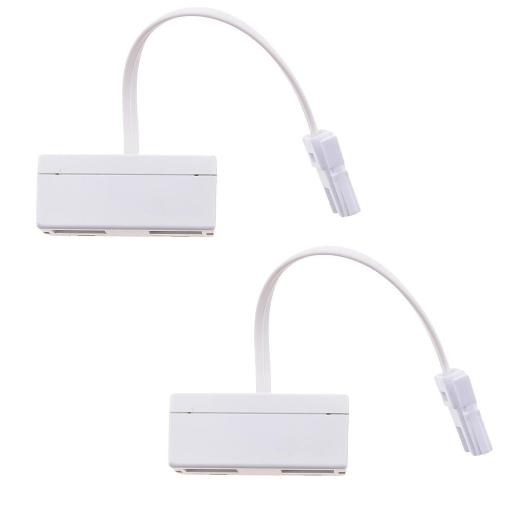 2x RJ11 UK Male to UK Female Adapter Double Socket Telephone Splitter