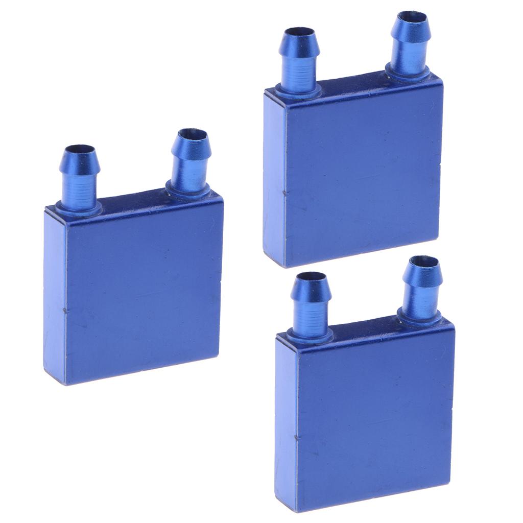 3x Aluminum Water Cooling Block for CPU Graphics Radiator Heatsink 40x40mm