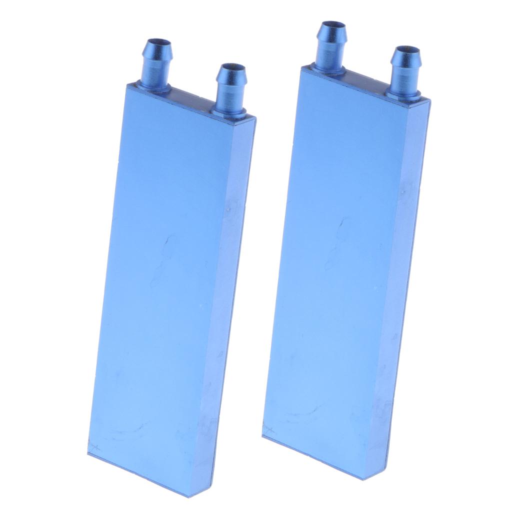 2x Aluminum Water Cooling Block for CPU Graphics Radiator Heatsink 40x120mm