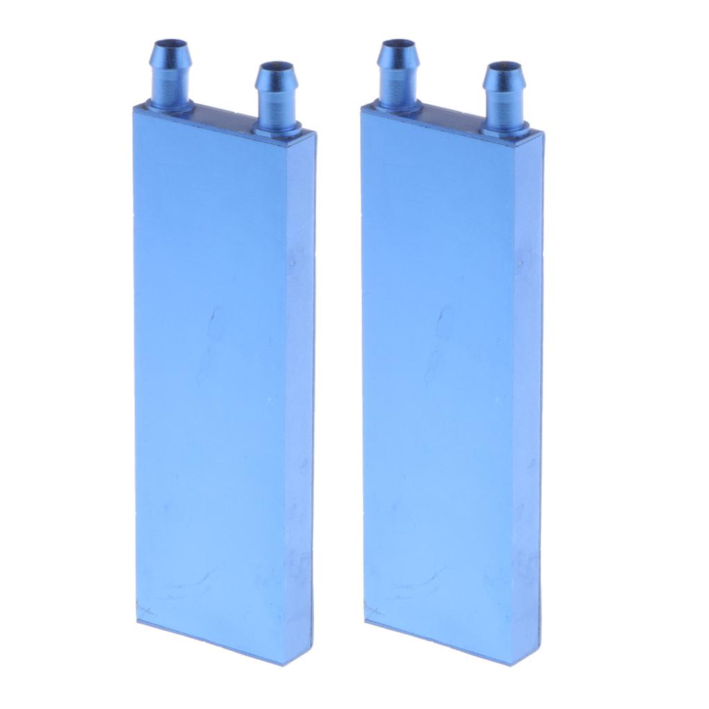 2x Aluminum Water Cooling Block for CPU Graphics Radiator Heatsink 40x120mm