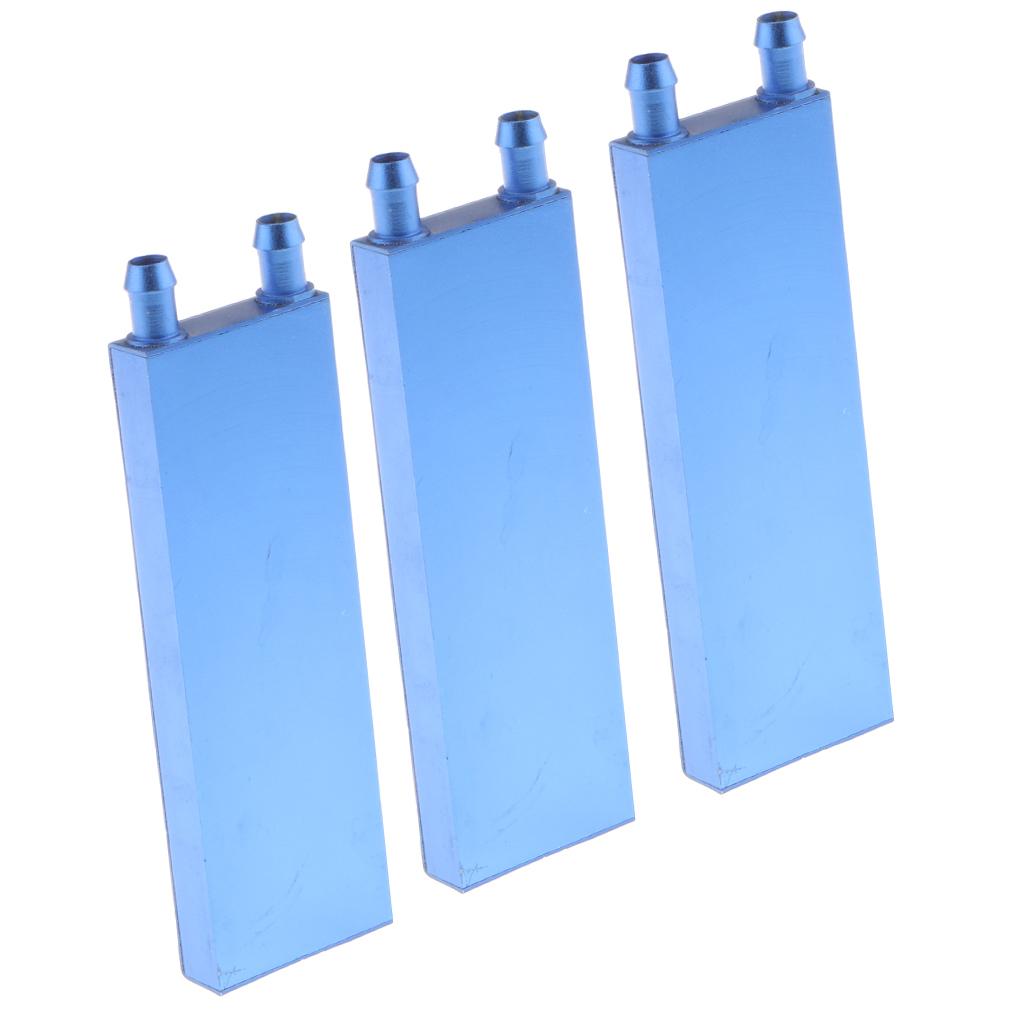3x Aluminum Water Cooling Block for CPU Graphics Radiator Heatsink 40x120mm
