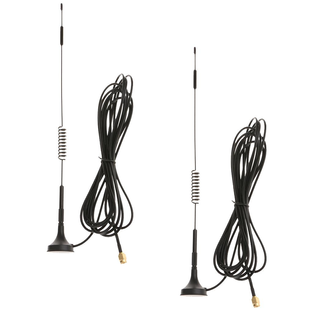 2Pcs 70-2700Mhz 12dBi 4G SMA Antenna Male Plug Modem Router Signal
