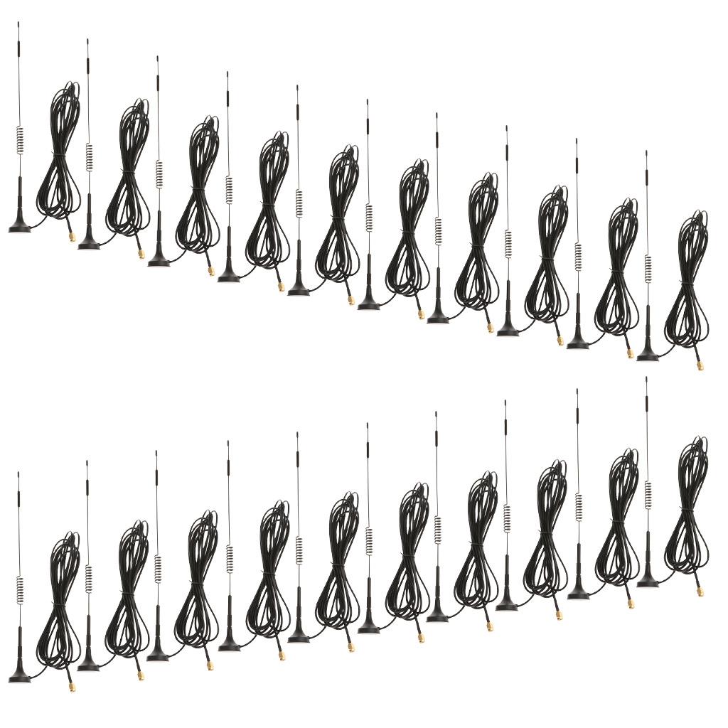 20x 70-2700Mhz 12dBi 4G SMA Omni Antenna Male Plug Modem Router High Gain
