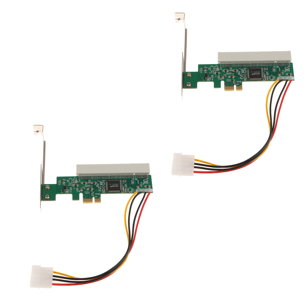 2x High Efficiency PCI-Express PCI-E to PCI Riser Card Converter for PC
