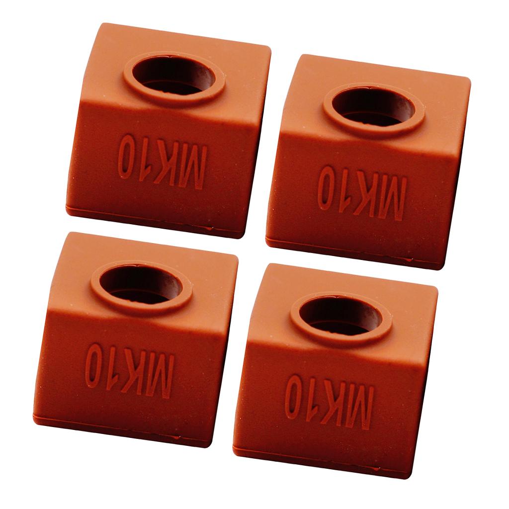 4x 3D Printer Silicone Wrap Case Sock Cover Protector For MK10 Heating Block